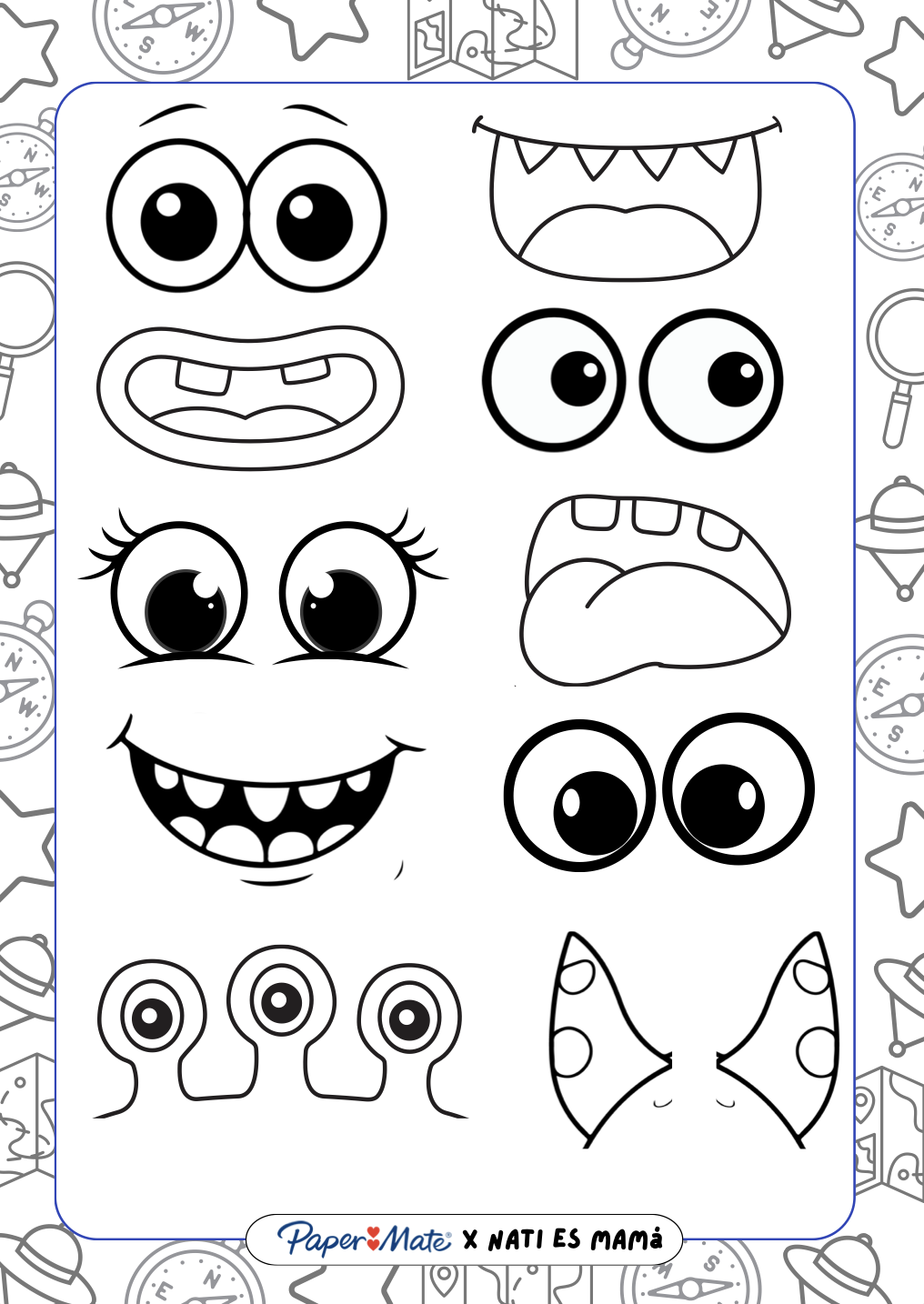 Hoja imprimible de Inventores de Criaturas con dibujos para colorear